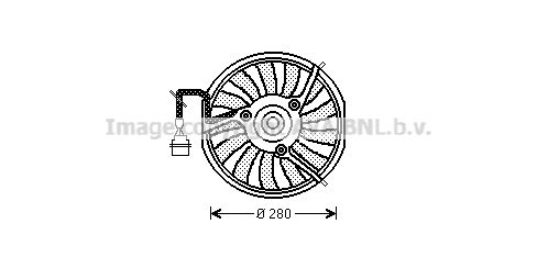 AVA QUALITY COOLING ventiliatorius, radiatoriaus AI7511